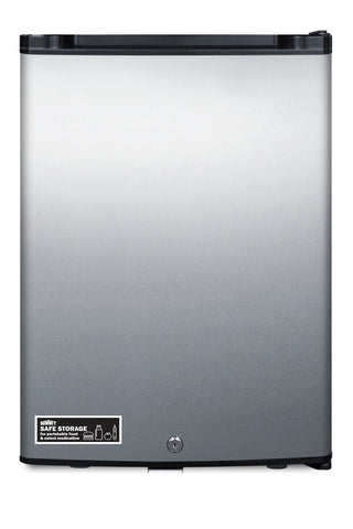 Summit MB26SS 16" Wide Compact Stainless Steel Minibar Refrigerator, Black and Stainless Steel, 1.1 cu.ft.