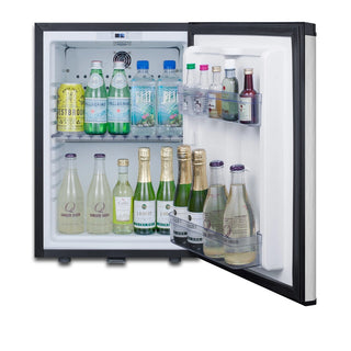 Summit MB26SS 16" Wide Compact Stainless Steel Minibar Refrigerator, Black and Stainless Steel, 1.1 cu.ft.