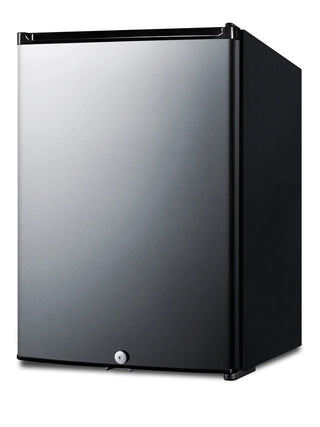 Summit MB26SS 16" Wide Compact Stainless Steel Minibar Refrigerator, Black and Stainless Steel, 1.1 cu.ft.
