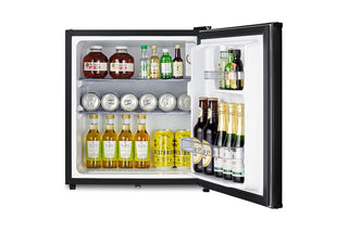 Summit MB41B 18" Wide Compact Jet Black Minibar Refrigerator, 1.6 cu.ft.