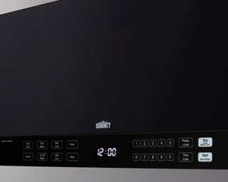 Summit MHOTR243SS 24" Wide Over-the-Range Microwave Oven, Black - Stainless Steel, 115 V AC/60 Hz