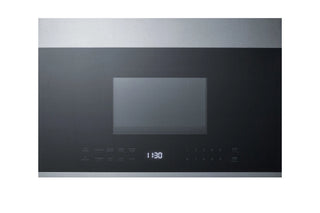 Summit MHOTR24SS 24" Wide Over-the-Range Microwave Oven, Black - Stainless Steel, 115 V AC/60 Hz