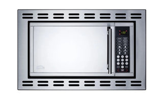 Summit OTR24 24" Wide Built-In Microwave Oven with Trim Kit, 900 Watts,115 V AC-60 Hz
