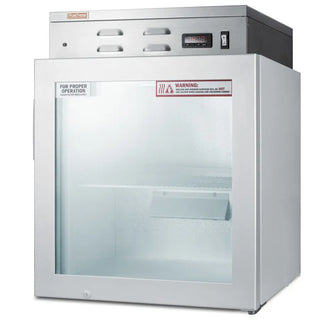 Summit PHC51G 24" Wide Blanket Warmer, 2.0 cu.ft., Glass Door, Digital Thermostat, 120-150ºF
