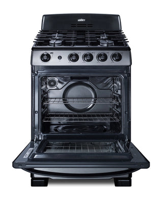 Summit PRO247SS 24" Wide Gas Range in Stainless Steel