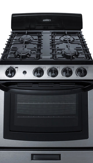 Summit PRO247SS 24" Wide Gas Range in Stainless Steel