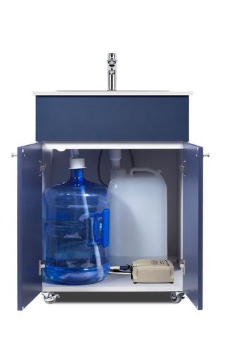 Summit PWS25MN 24" Wide Portable Hand Wash Station in Blue