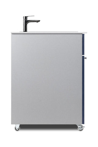 Summit PWS25MN 24" Wide Portable Hand Wash Station in Blue