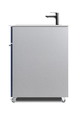 Summit PWS25MN 24" Wide Portable Hand Wash Station in Blue