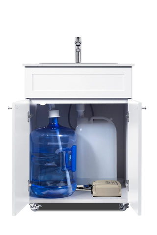 Summit PWS25WH 24" Wide Portable Hand Wash Station in White