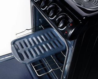 Summit RE2031B 20" Wide Electric Coil Range in Black, 4 Burner Range