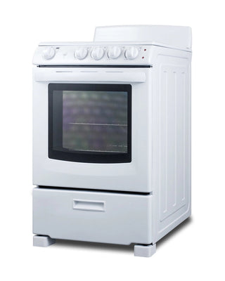 Summit RE2411W 24" Wide Freestanding Electric Coil Range in White