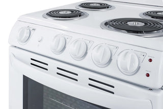 Summit RE2411W 24" Wide Freestanding Electric Coil Range in White