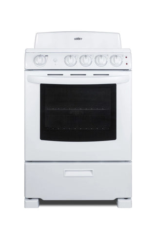 Summit RE2411W 24" Wide Freestanding Electric Coil Range in White