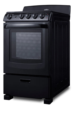 Summit RE2413B 24" Wide Freestanding Electric Coil Range in Black