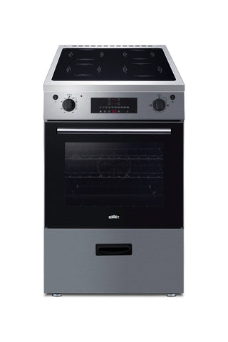 Summit REN24SS7 24" Wide Induction Range Freestanding Slide-In, ENERGY STAR with Convection in Stainless Steel