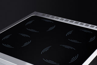 Summit REN24SS7 24" Wide Induction Range Freestanding Slide-In, ENERGY STAR with Convection in Stainless Steel