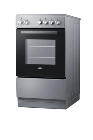 Summit REXT20SS 20" Wide Electric Smooth-Top Range with Convection in Stainless Steel