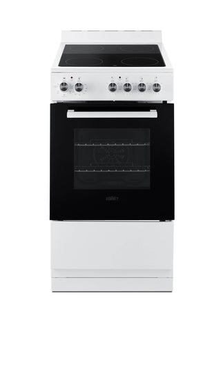 Summit REXT20W 20" Wide Electric Smooth-Top Range with Convection in White