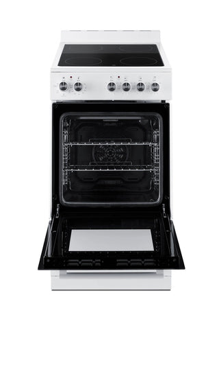 Summit REXT20W 20" Wide Electric Smooth-Top Range with Convection in White