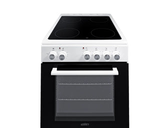 Summit REXT20W 20" Wide Electric Smooth-Top Range with Convection in White