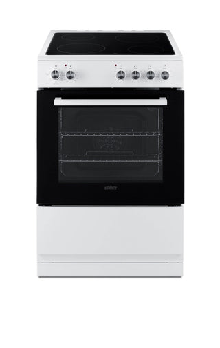 Summit REXT24W 24" Wide Electric Smooth-Top Range with Convection in White