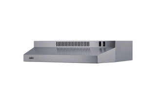 Summit RGH24RSS 24" Wide Gas Range and Convertible Hood Set in Stainless Steel