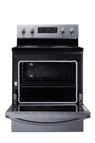 Summit RKCOIL309SS 30" Wide Electric Coil Range with Steam Clean in Stainless Steel