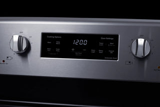 Summit RKCR307SS 30" Wide Electric Smooth-Top Range with Steam Clean in Stainless Steel