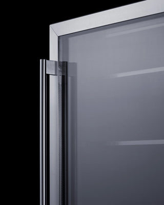 Summit SCF475 24" Wide Commercial Built-In Glass Door Display Freezer, 5.14 cu.ft.