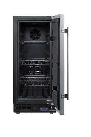 Summit SCFF1533BCSS 15" Wide Built-In All-Freezer with Frost-Free Operation and Stainless Steel Door, 2.4 cu.ft.
