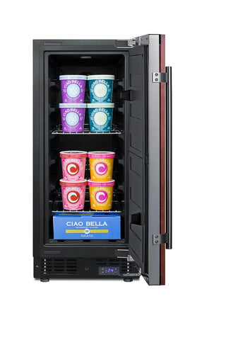 Summit SCFF1533BIF 15" Wide Built-In All-Freezer (Panel Not Included) with Frost-Free Operation, 2.4 cu.ft.