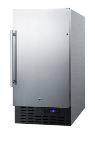 Summit SCFF1842CSSADA 18" Wide ADA Height Built-In All-Freezer with Stainless Steel Exterior, 2.7 cu.ft.