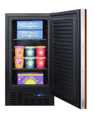 Summit SCFF1842IF 18" Wide Built-In All-Freezer with Frost-Free Operation, 2.7 cu.ft.,  (Panel Not Included)