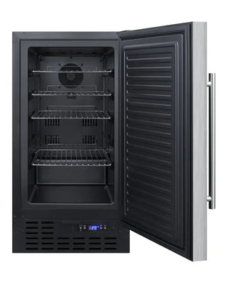 Summit SCFF1842SSADA 18" Wide ADA Height Built-In All-Freezer with Stainless Steel Door, 2.7 cu.ft.