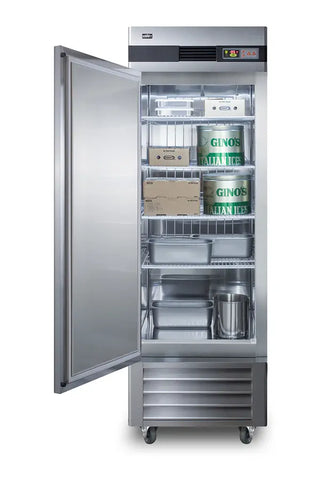 Summit SCFF237LH 28" Wide Reach-In All-Freezer with Left Hand Door Swing and Stainless Steel Construction, 23.0 cu.ft.