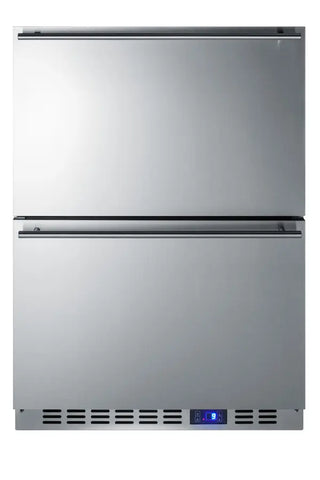 Summit SCFF532D 24" Wide 2-Drawer Built-In All-Freezer with Frost-Free Operation, 4.26 cu.ft.