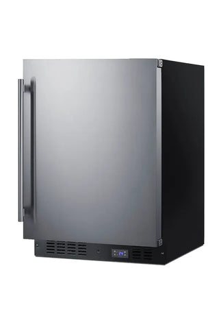 Summit SCFF53BSSIM 24" Wide Built-In All-Freezer with Factory-Installed Icemaker, 4.6 cu.ft.