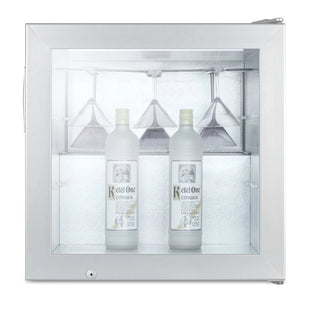 Summit SCFU386VK 24" Wide Commercial Compact Beverage Chiller in Gray, 2.0 cu.ft.