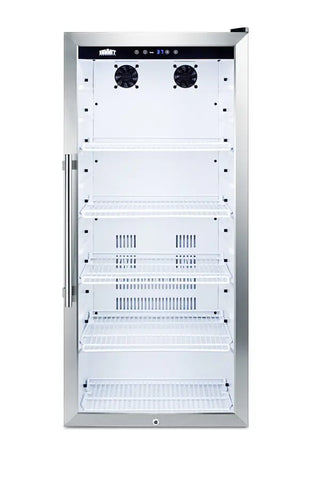 Summit SCR1006 22" Wide Beverage Center with Glass Door, 9.0 cu.ft.