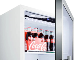Summit SCR1006 22" Wide Beverage Center with Glass Door, 9.0 cu.ft.