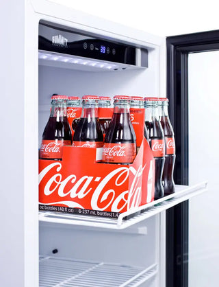 Summit SCR1006 22" Wide Beverage Center with Glass Door, 9.0 cu.ft.