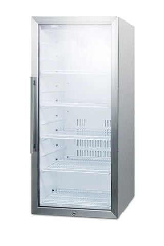 Summit SCR1006CSS 22" Wide Beverage Center with Stainless Steel Wrapped Cabinet, 9.0 cu.ft.