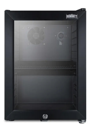 Summit SCR114L 14" Compact Beverage Center with Glass Door, 0.85 cu.ft.