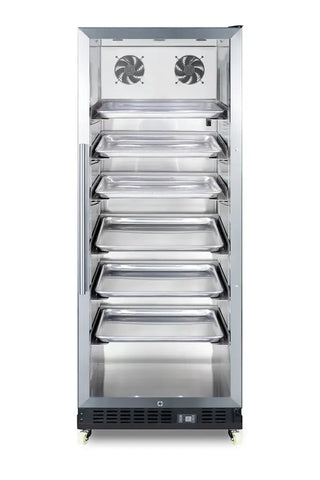 Summit SCR1156RI 24" Wide Mini Reach-In Beverage Center with Factory-Installed Dolly, 11.0 cu.ft.