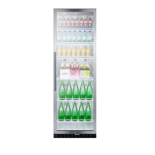 Summit SCR1400W 24" Wide Commercial Beverage Center with Glass Door, 12.6 cu.ft.