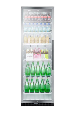 Summit SCR1400WLH 24" Wide Commercial Beverage Center with Left Hand Door Swing, 12.6 cu.ft.