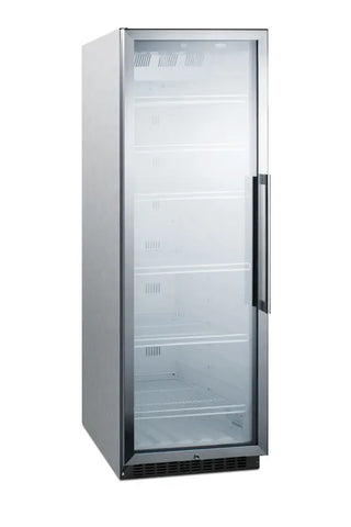 Summit SCR1400WLHCSS 24" Wide Commercial Beverage Center with Left Hand Door Swing, 12.6 cu.ft.