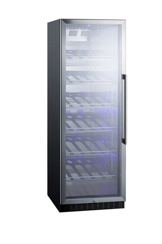 Summit SCR1401LHCH 24" Wide Single Zone Commercial Beverage Center, 12.6 cu.ft.
