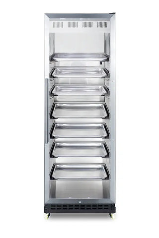 Summit SCR1401RI 24" Wide Mini Reach-In Beverage Center with Factory-Installed Dolly (Right Hand Door), 12.6 cu.ft.